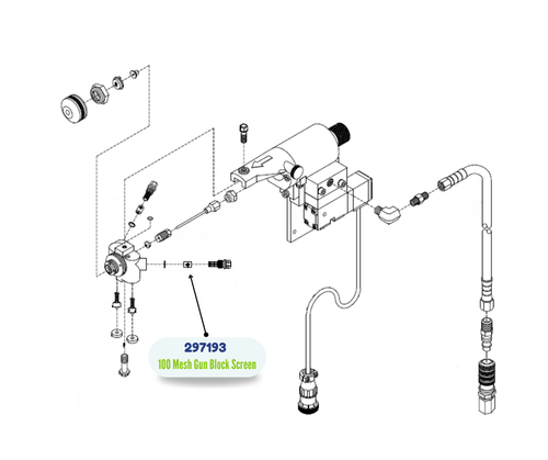 GRACO 100 MESH GUN BLOCK SCREEN (297193)