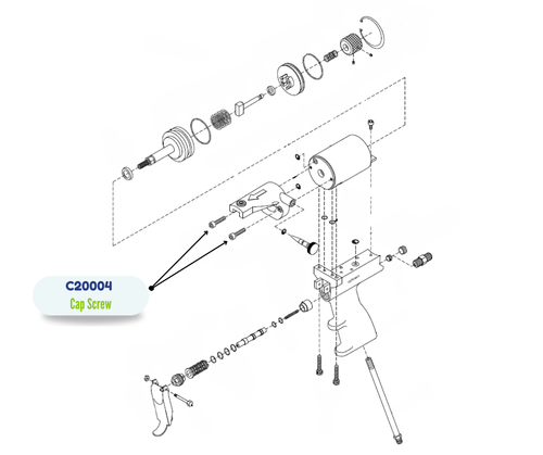 GRACO #10-32 X 3/4 SHC SCREW (C20004)