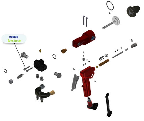 SCREW, HEX CAP, 1032 CUSTOM (201108)