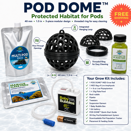 POD DOME™ Grow Kit - M - For Saltwater Aquariums 5-100 gallons