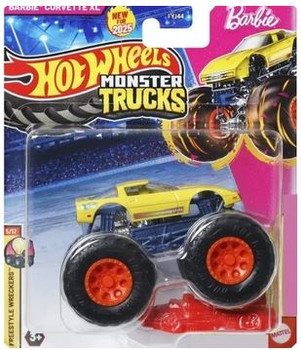 Hot Wheels 2025 Monster Truck 1:64 Die-Cast with Crusher Car (8 per case)
