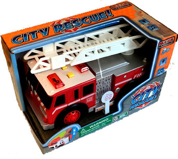 Friction Powered Fire Engine with Lights & Sounds (3 per case)