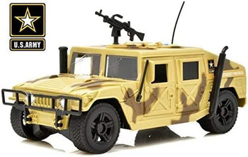 Army Friction Powered Military Humvee 1:16 Scale w/Lights/Sounds (3 per case)