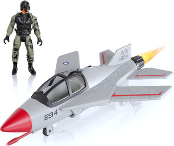 Air Force Sky Raider Fighter Jet Playset with Accessories (3 per case)
