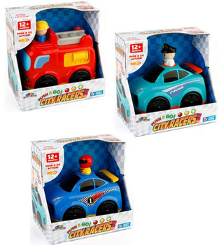 Push and Go Racers (3 per case)