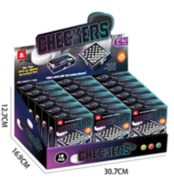 Travel Checkers with display (18 per case)