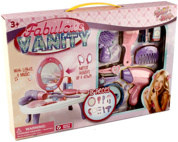 18 Piece Vanity Set with Lights & Music (3 per case)