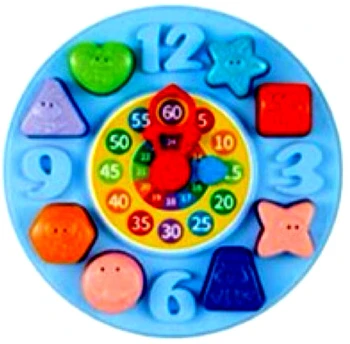 Shapes & Numbers Learning Clock (3 Pack)
