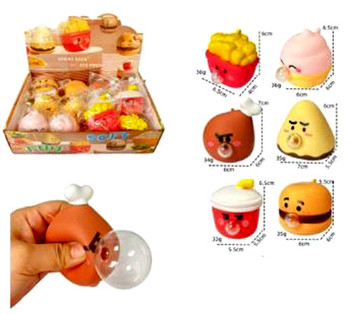 Fast Food Bubble Squishy (12 assorted per case)