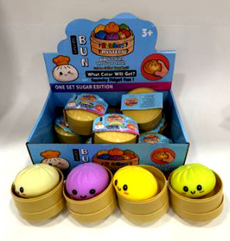 Solid Color 4 Inch Squishy Dumplings (12 per case)