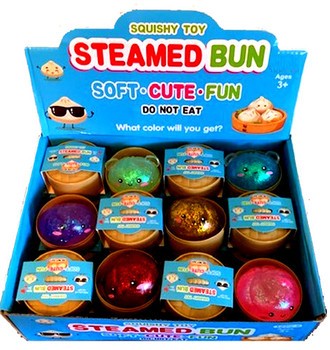 Mini Squishy Dumplings with Glitter ($3.90 each - 24 per case)