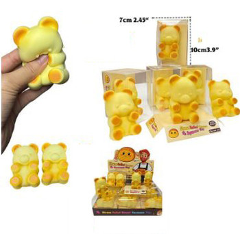 Slow Rising Bear Bread Shaped Foamie Squishy (12 PER CASE)
