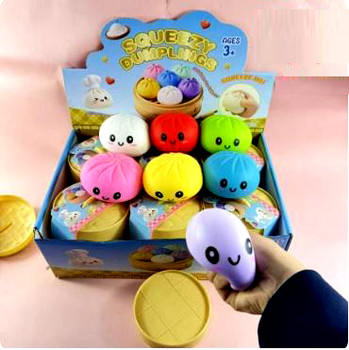 Solid Color Flour Squishy Dumplings  (12 per case)