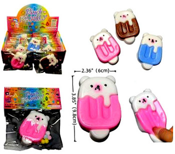 Bear Ice Cream Soft Squishy (12 PER DISPLAY)
