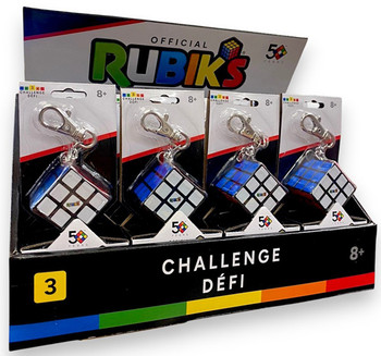 Rubiks Cube Challenge Keyring in CDU (12 PER CASE)