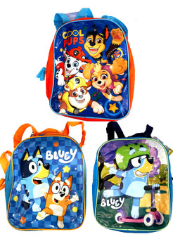 Bluey & Paw Patrol 11" Backpacks Assorted