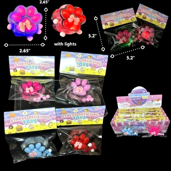 The Paw Footprint Squishy with Light (12 PER CASE)