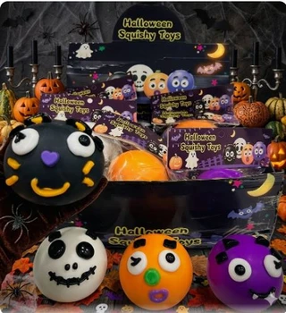Halloween Mix & Match "Smush Face" Squishy Assortment (12 per display)