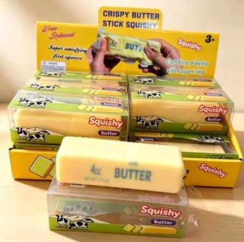 Wax Coated Butter Crispy Crunchy Squishy Toy PDQ