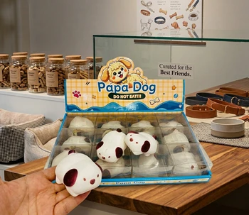 Papa Dog Sensory Squeeze Toys (12-Piece Counter Display Unit)