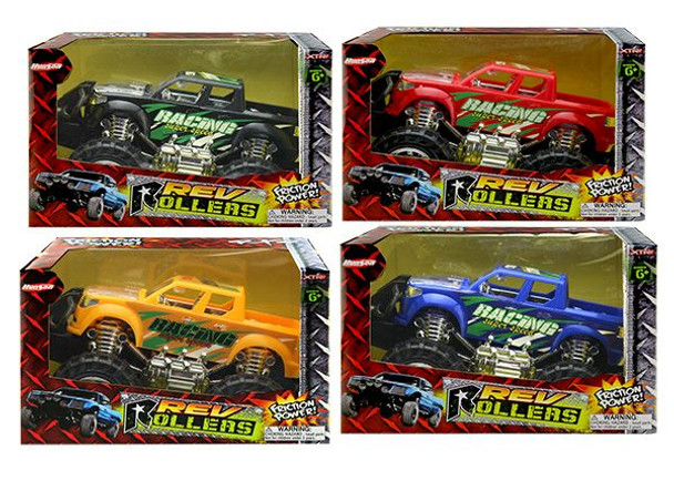 Friction Power Big Wheel Pick Up Trucks in Gift Box (4 per case)