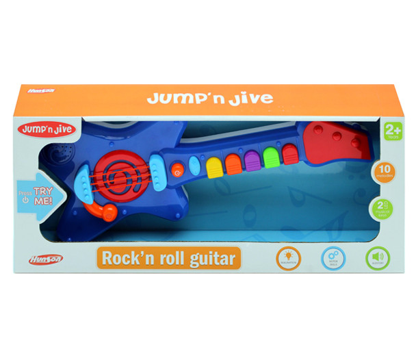 Battery Operated Rock N Roll Guitar with Lights and Sounds (2 per case)
