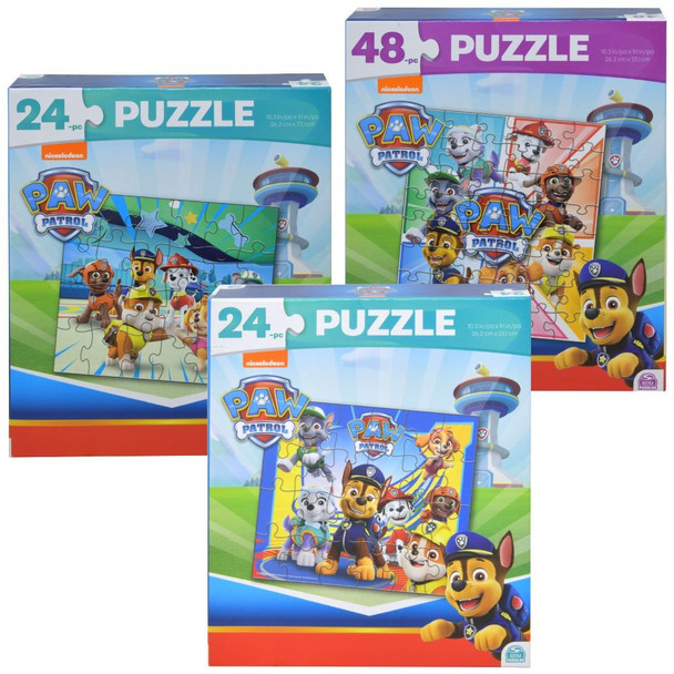 Paw Patrol 24 & 48 Puzzle Assortment (12 per case)