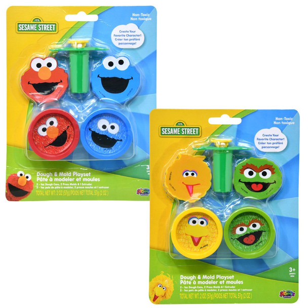 Sesame Street Dough & Mold Playset (6 per case)