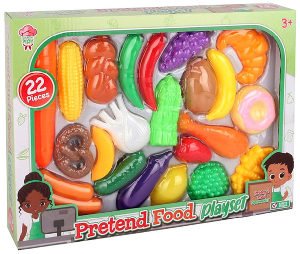 Child's Pretend Food 22 PC Playset (3 per case)
