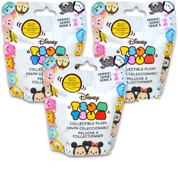 Disney Tsum Tsum Collectible Plush Series 3 Mystery Box (12 per Case)