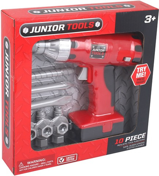 Battery Operated 10 Piece Tool Playset (3 per case)