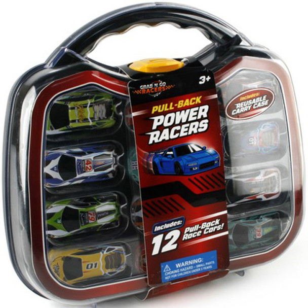PULL BACK Power Racers 12 Pack w Case (3 per case)