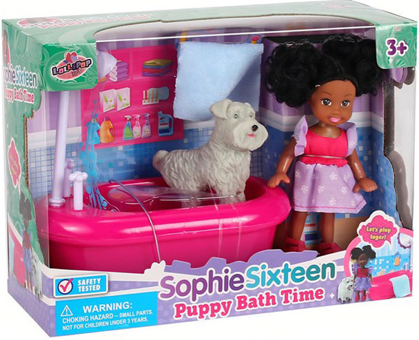 Sophie with Puppy Pal - African American (3 per case)