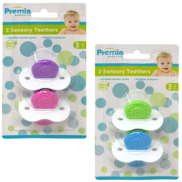 Premia 2pk Sensory Teethers BPA (6 per case)