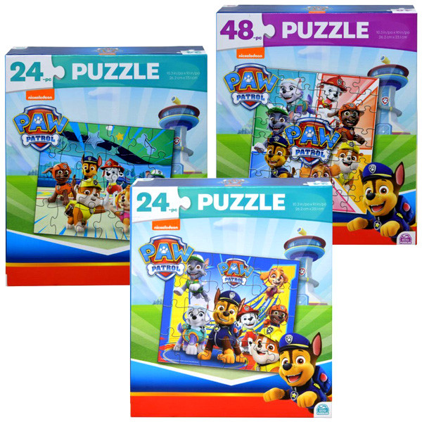 Spin Master Paw Patrol Puzzles: 24 & 48 Pieces (6 per case)