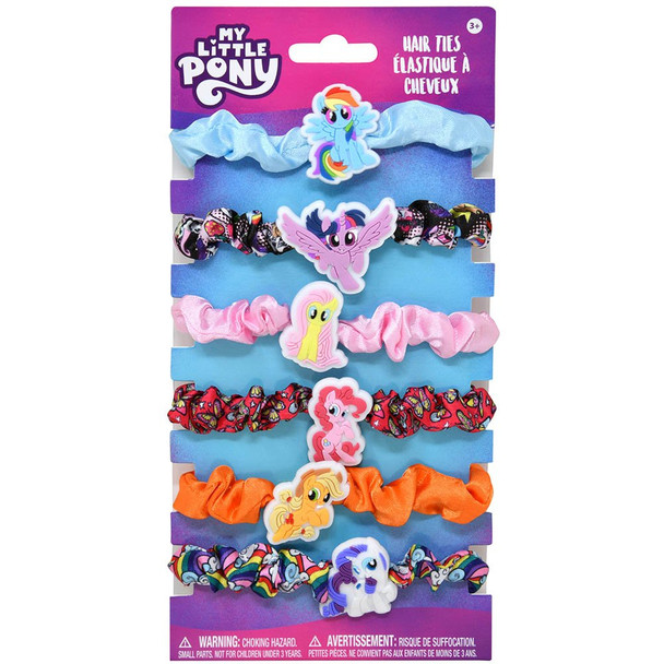 My Little Pony 6PK Scrunch Hair (6 per case = 36 units)