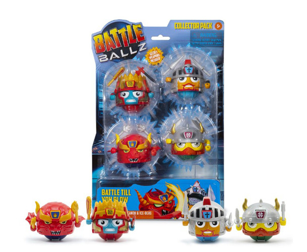 Battle Ballz: Collectors Pack - 4 Warriors (Volcanon, Solar, Ice-Berg, Scorch) (4 - 4pk per case)