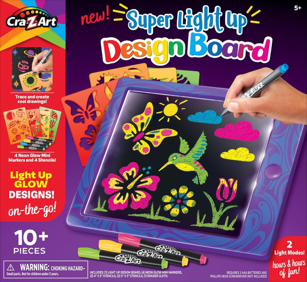 CRA-Z-Art Super Light Up Doodle Board for Kids (2 PK)