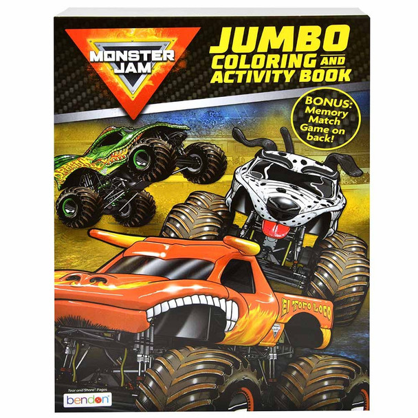 Monster Jam 80 PG Coloring Book