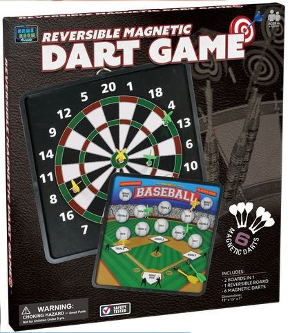 Reversible Magnetic 2-in-1 Dart Board (3 per case)