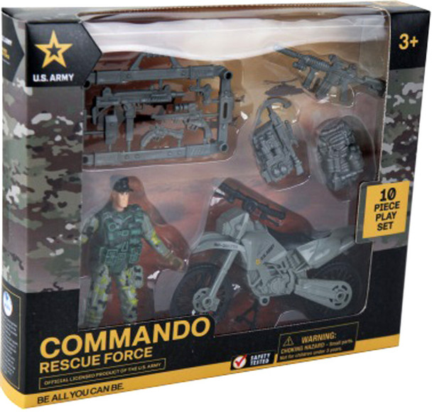 US Army 10 Piece Rescue Force Commando Playset (Minimum 6)