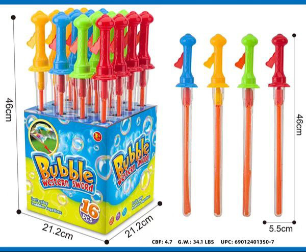 18 Inch Sword Bubble Wand Makes Large Bubbles (12 per case)