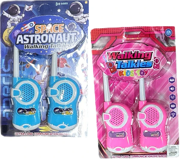 Walkie Talkie 2 Pack Assorted Colors 6 Pack
