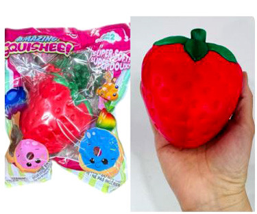The Red Strawberry Food Soft Foam Squishy ($3.88 each - 12 per case)
