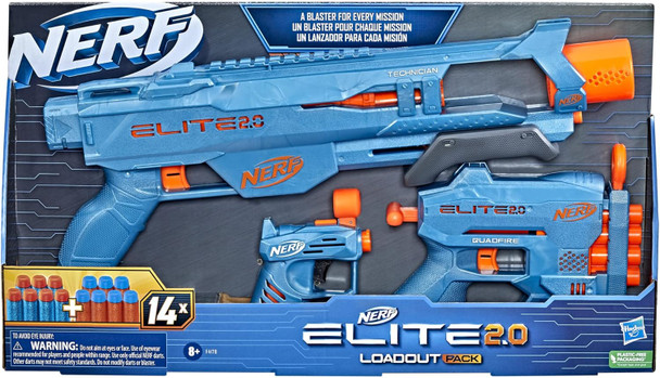 Nerf Elite 2.0 Loadout 3-Blaster Pack (4 per case)