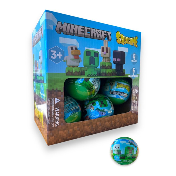 Minecraft Squish Me Series 3 in Capsule in Display (12 per case)
