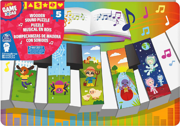 Piano Notes Battery Operated Wood Sound Puzzle (6 per case)