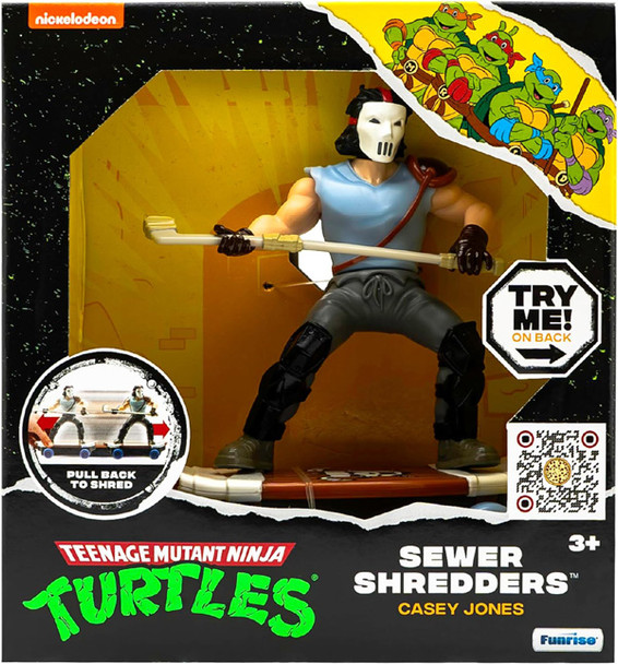 Teenage Mutant Ninja Turtles Toy, Casey Jones Sewer Shredder Pullback Skateboard (6 per case)
