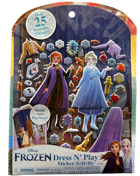 Disney Frozen II Dress 'N Play Reusable Sticker Activity Set (18 per case)