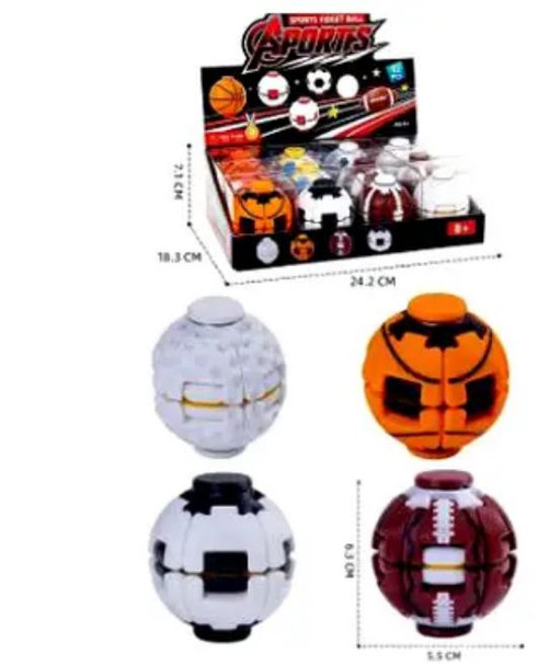 3D Fidget Sport GYRO Ball (12 PER DISPLAY)